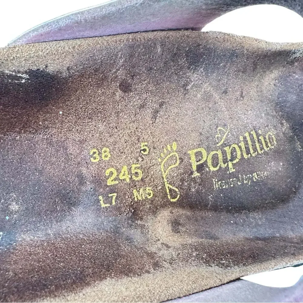 Birkenstock Papillio Gizeh Feathers Boho Cork Footbed Sandals Multicolor 7
